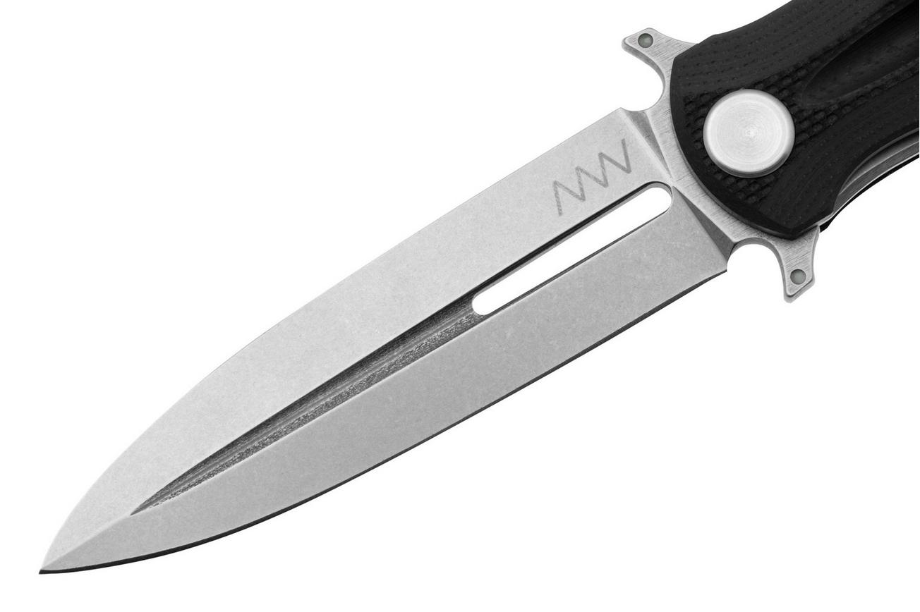 ANV Z400, VZ400-011, Sleipner Stonewashed, G10 Black, zakmes