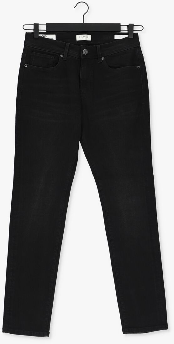 SELECTED HOMME zwarte selected homme slim fit jeans slhslim-leon 4003 w.black st j
