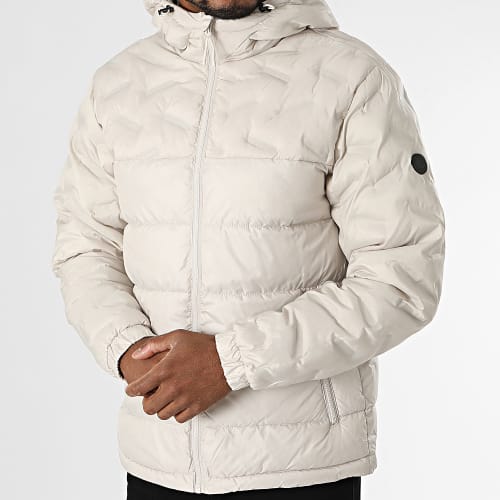 Doudoune Capuche Heat Beige Clair