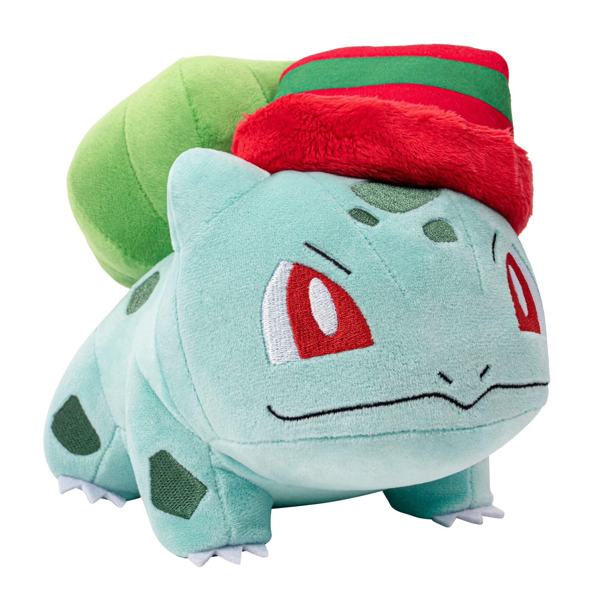 Pokemon GAME Pokemon Bulbasaur Plush with Striped Hat 8 Inch Bulbasaur Plush with Unique Accessory