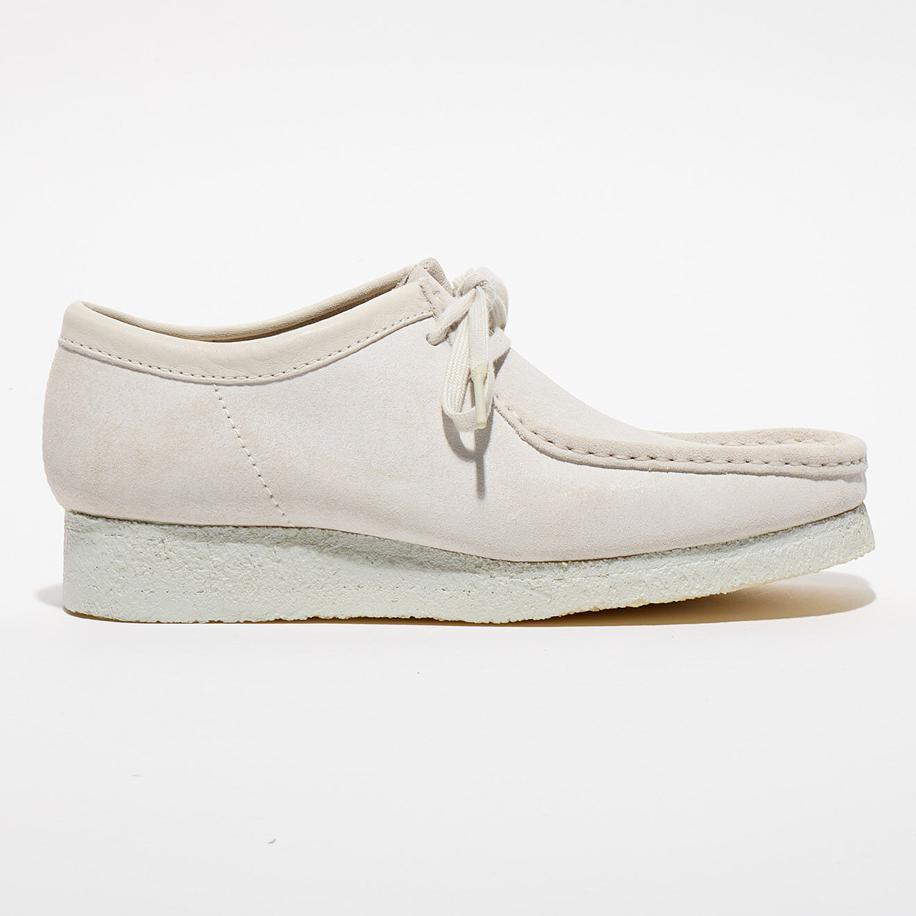 Clarks Originals Derbies en Velours de Cuir Wallabee blanches