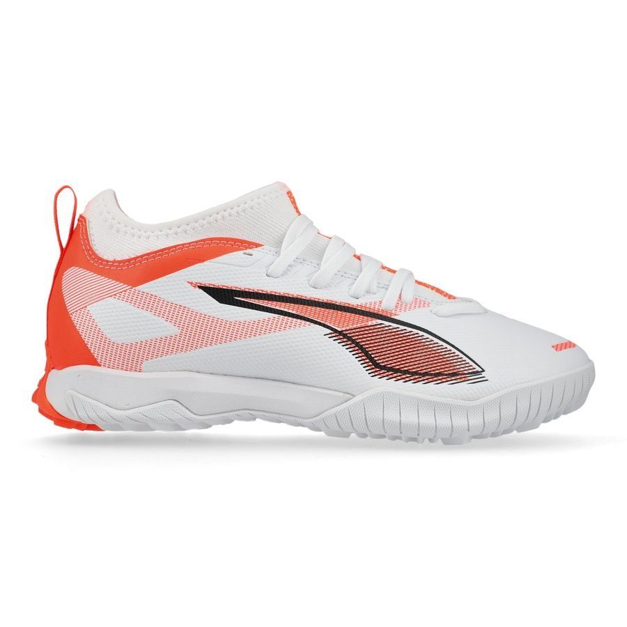 PUMA Ultra 5 Match TT   Mid Unlimited - Blanc/Noir/Glowing Red Enfant