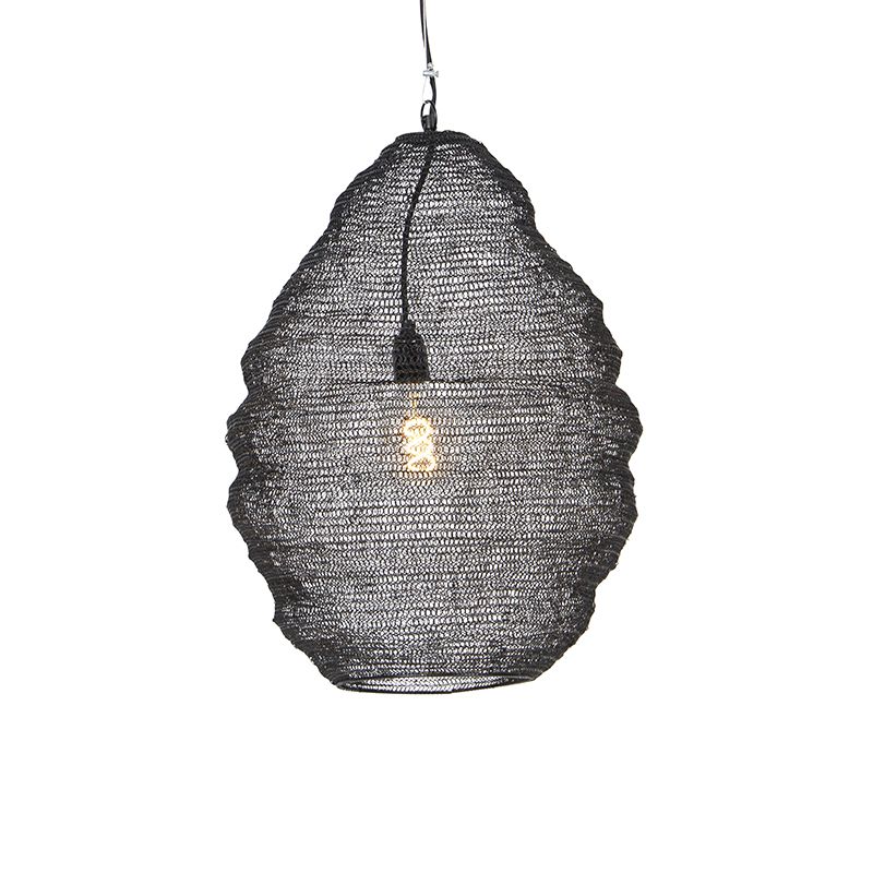 Oosterse hanglamp zwart 45 cm - Nidum L
