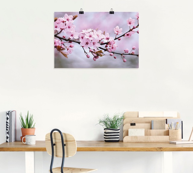 Artland Wandbild »Kirschblüten« Blumen 1 Stk. tlg. als Alubild, Outdoorbild, Leinwandbild, Poster, Wandaufkleber