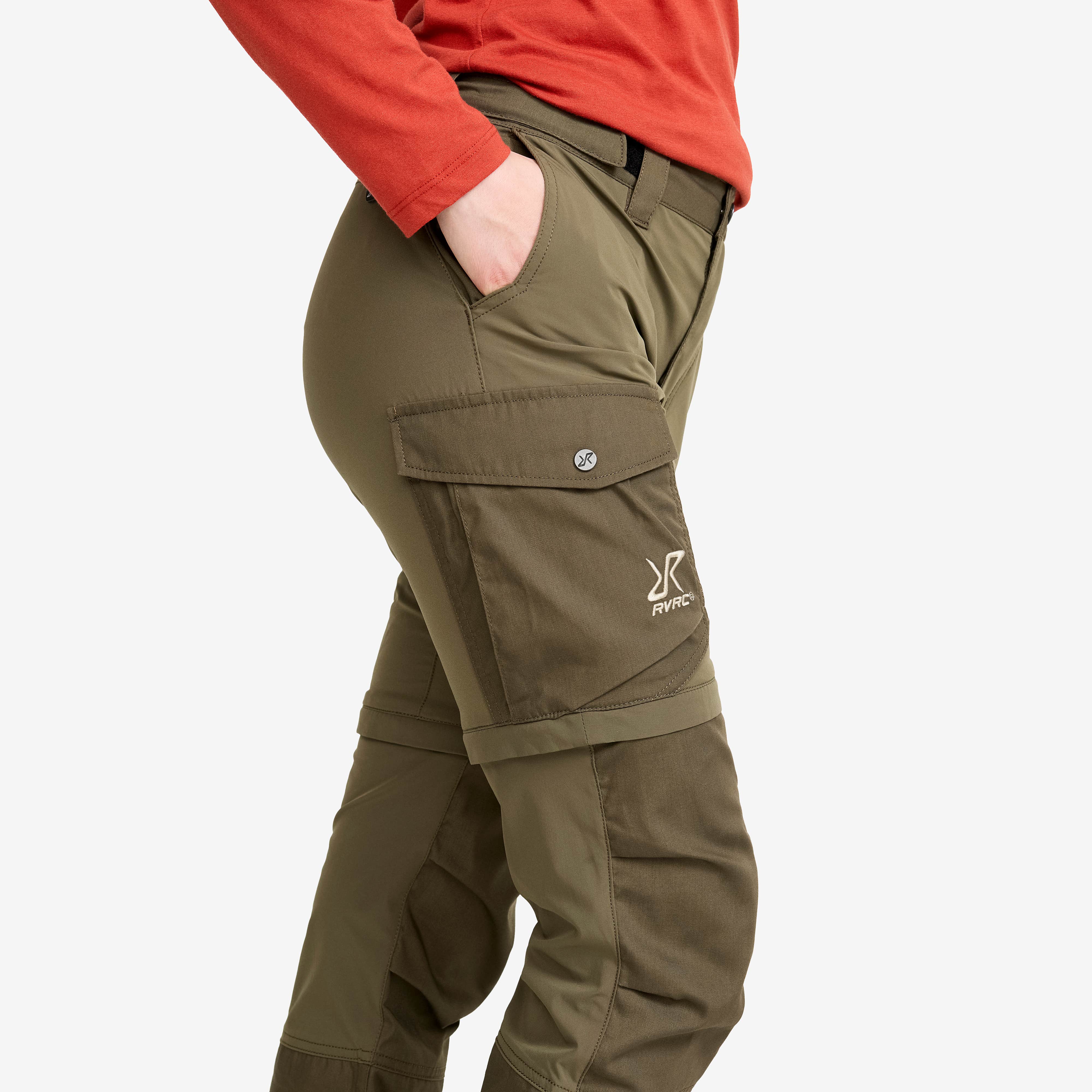 Rambler Lightweight Zip-off Pants Dame Light Moss Gray