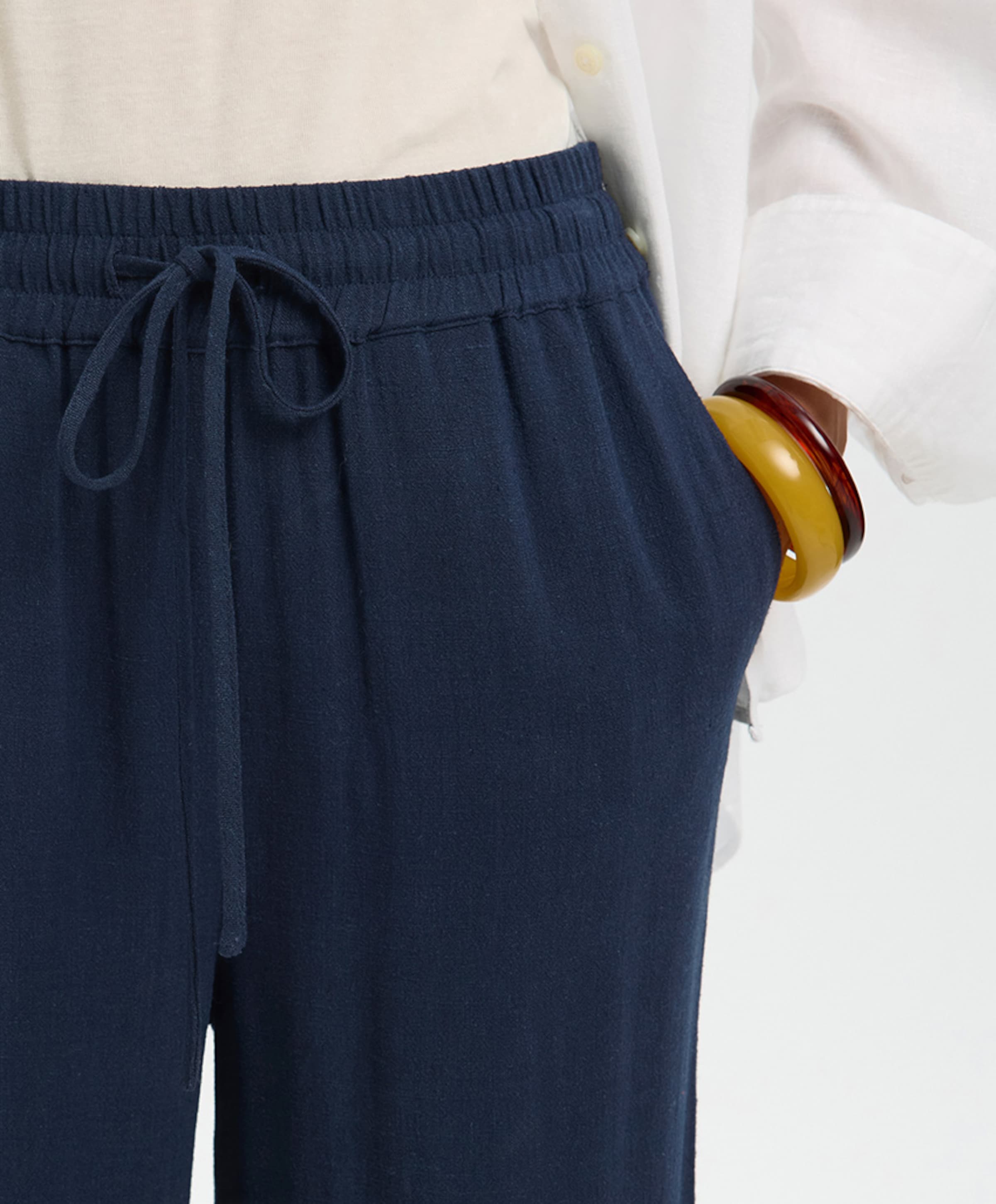 Selected SLFVIVA-GULIA MW LONG LINEN NO dames broek blauw