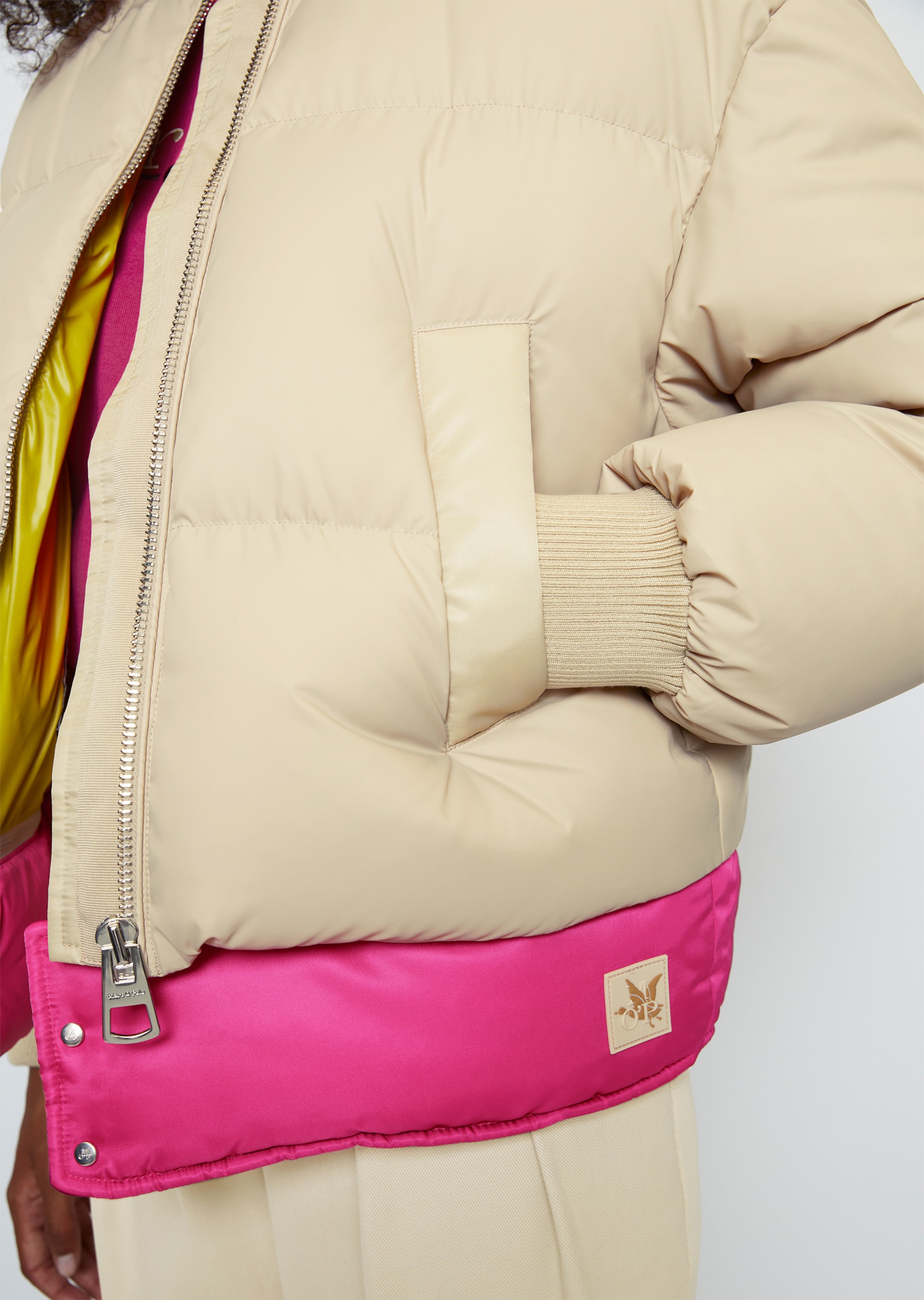 MO'P X CHEVIGNON Blouson-Daunenjacke regularmit abzippbarem Saum
