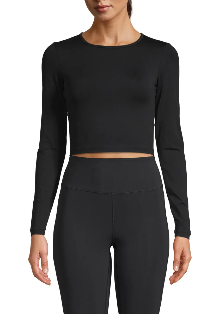 Casall Women's Crop Long Sleeve Black