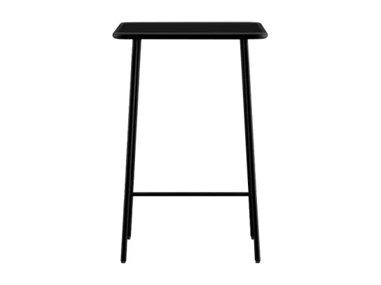 Table haute de jardin L.70 cm en métal - Noir - MIRMANDE de MYLIA