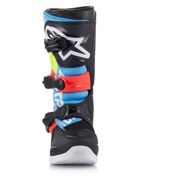Alpinestars - Bottes enfant Tech 3s Youth - 2020 Noir / Jaune fluo / Rouge fluo / Bleu