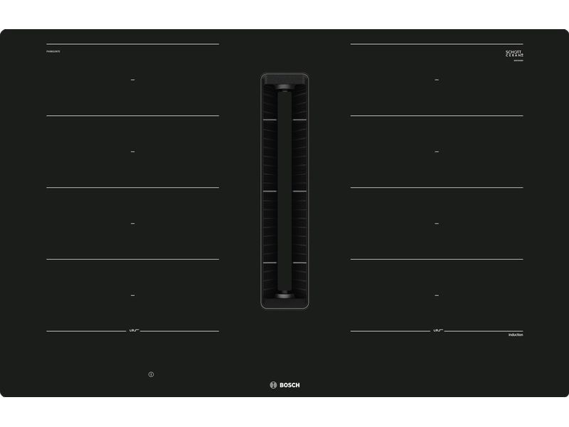 Bosch Induktionskochfeld PXX801D67E Induktionskochfeld mit integriertem Dunstabzug 80 cm flächenbündig