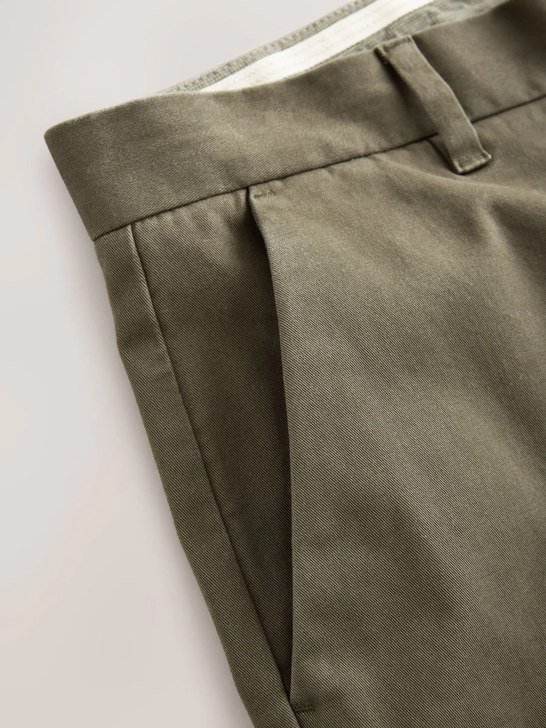 Olijfgroen - Slim Fit - Stretchy chino