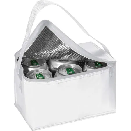 Macma Kühltasche für 6 Dosen à 0,33 Liter, weiß