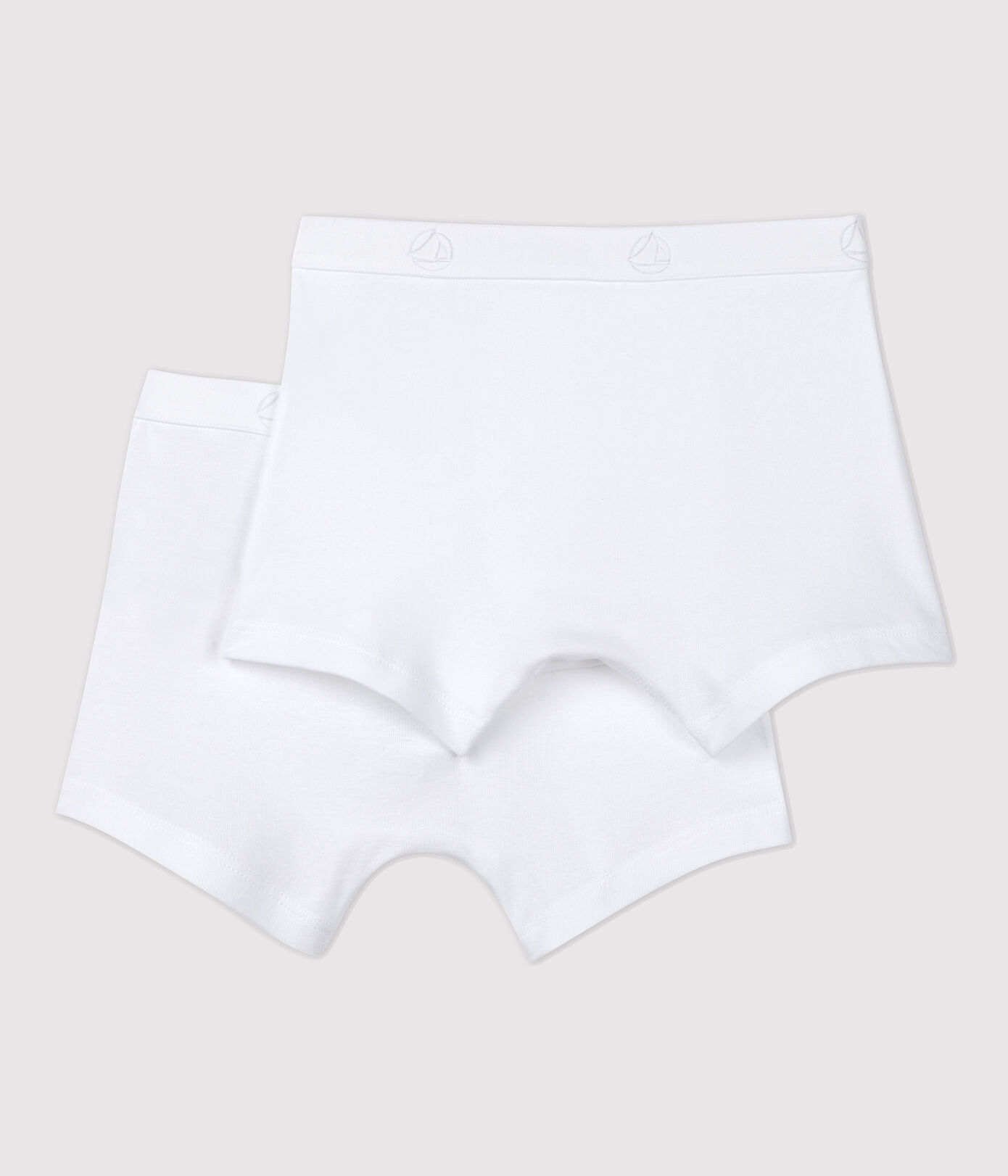 Lot de 2 boxers blancs petit garçon