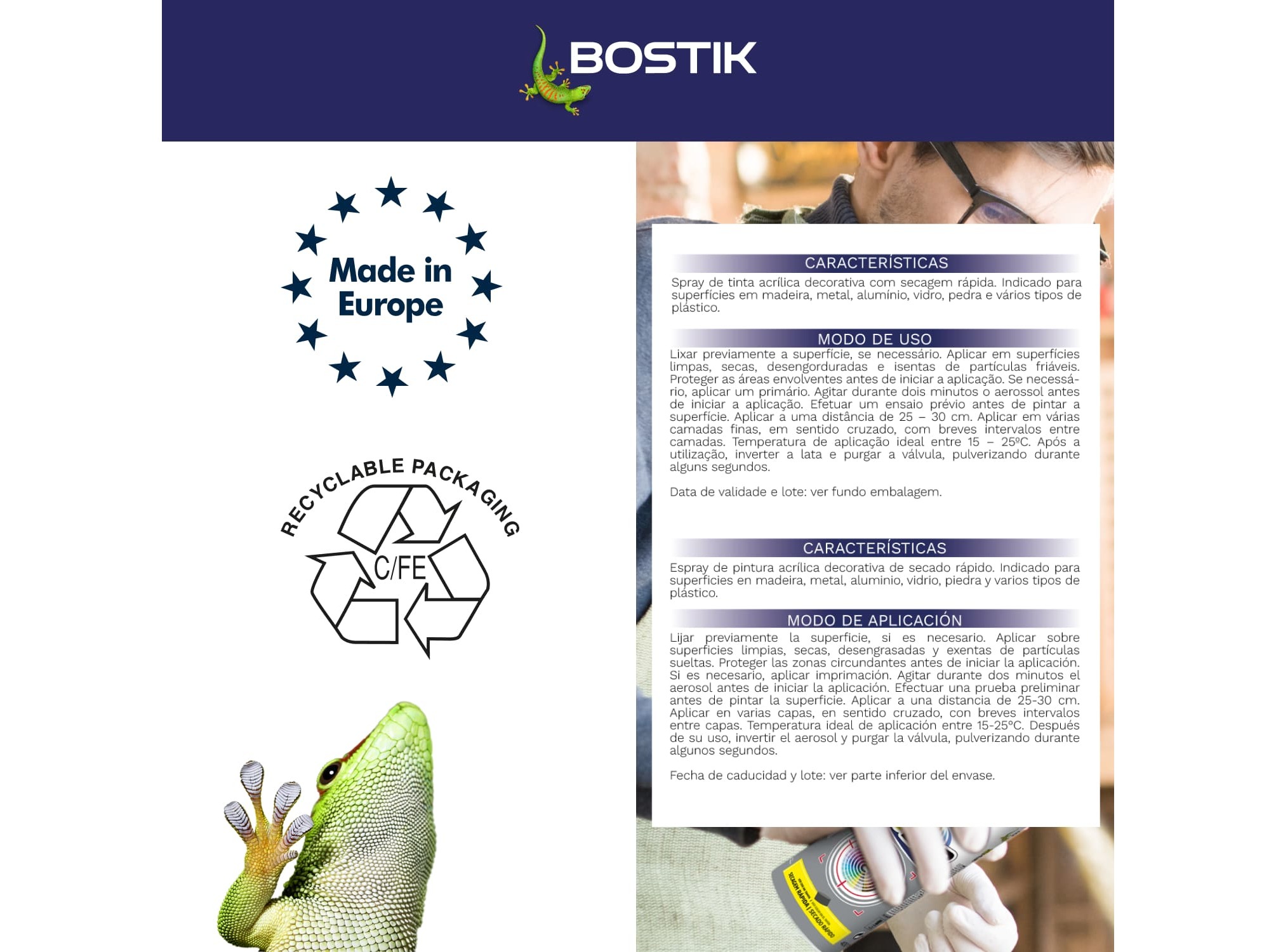 SPRAY ACRYLIC BOSTIK ALUMÍNIO 400ML