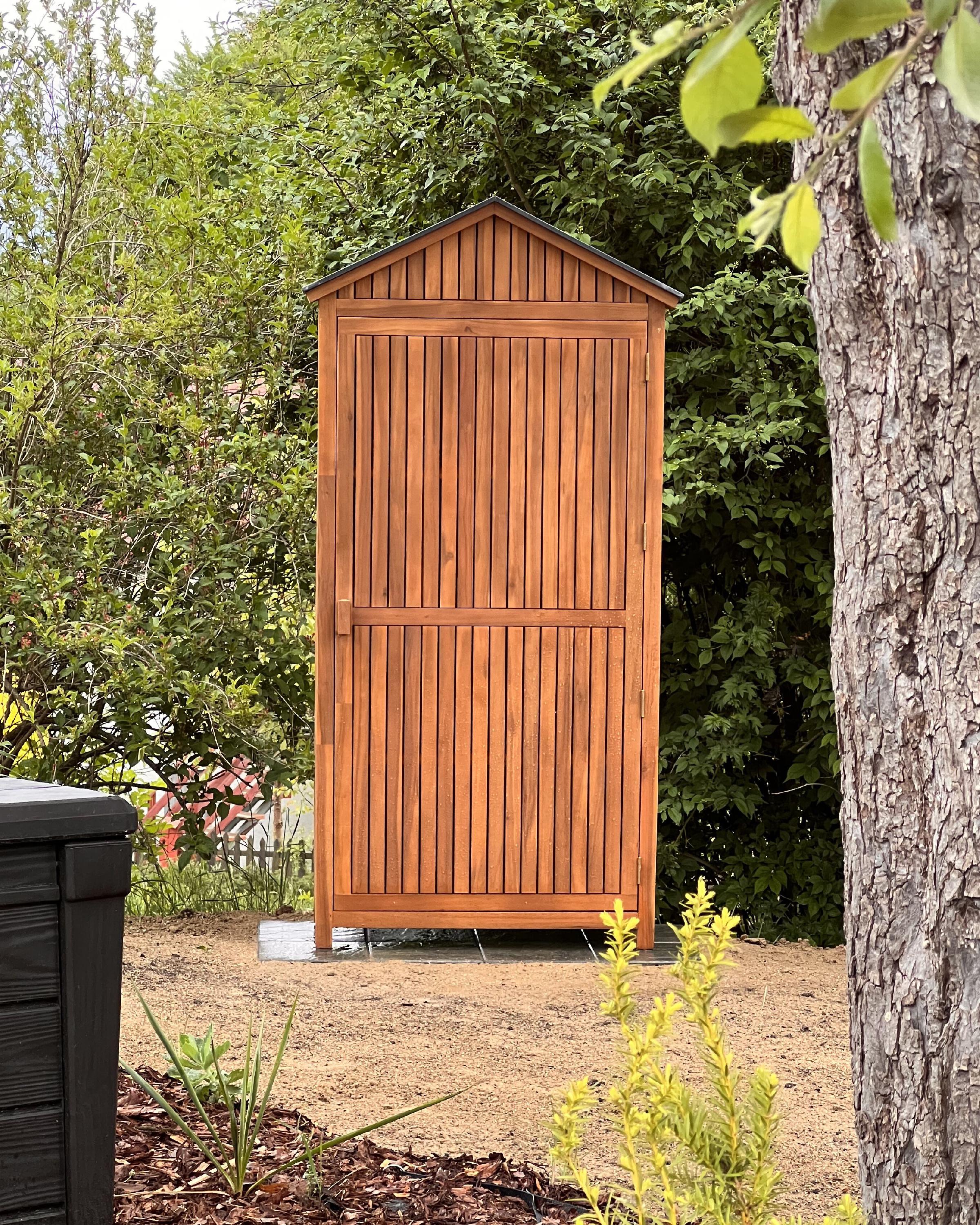 Buitenkast SAVOCA Acaciahout 100 cm 40 cm Bruin
