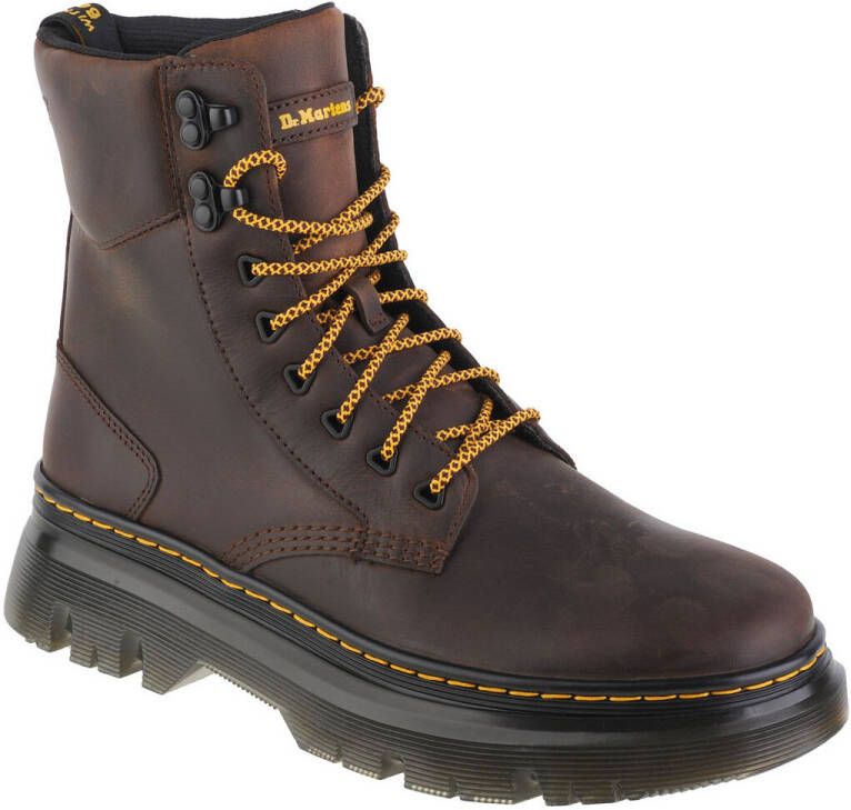 Dr Martens Tarik Crazy Horse Leather Utility Boots Dr. Martens Bruin Heren