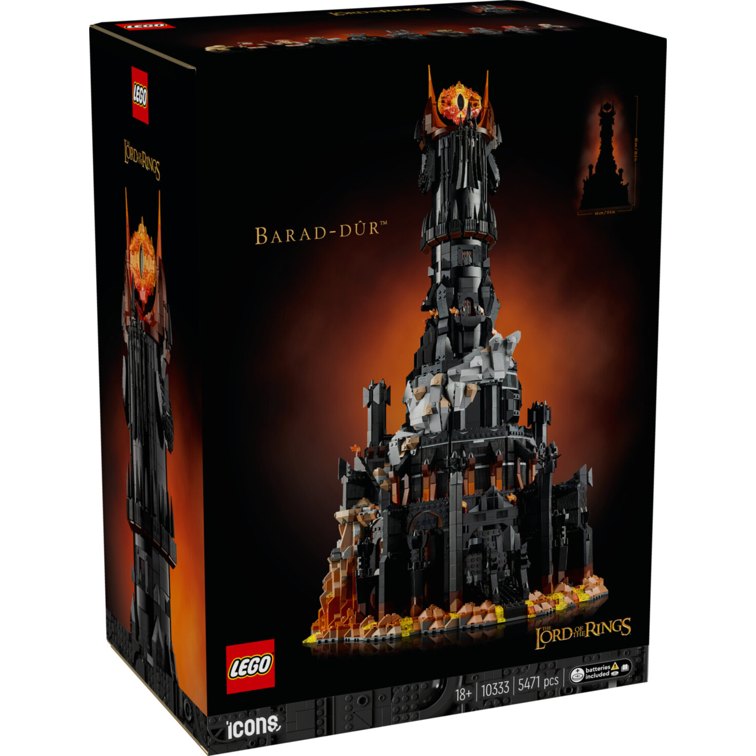 LEGO® 10333 Icons Der Herr der Ringe: Barad-dûr (LEGO® Rare Set)