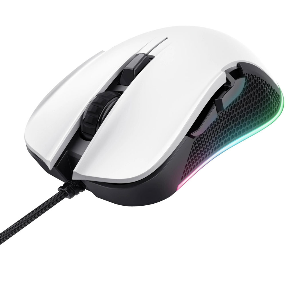 GXT 922 YBAR Kabelgebundene Gaming Maus mit RGB Beleuchtung (24730) - Weiss