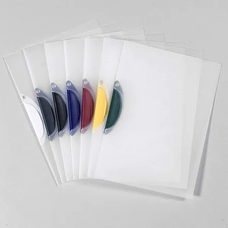 Livepac-Office 10 Swinghefter DIN A4 / Bewerbungsmappe / Cliphefter / Farbe: dunkelblau