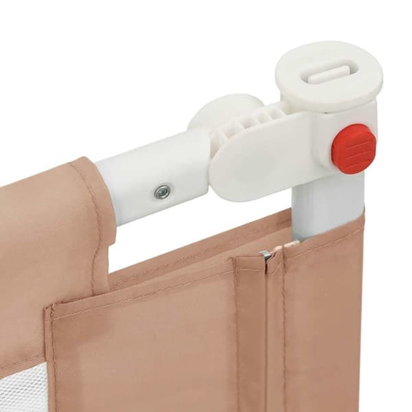 vidaXL Sengehest småbarn gråbrun 90x25 cm stoff