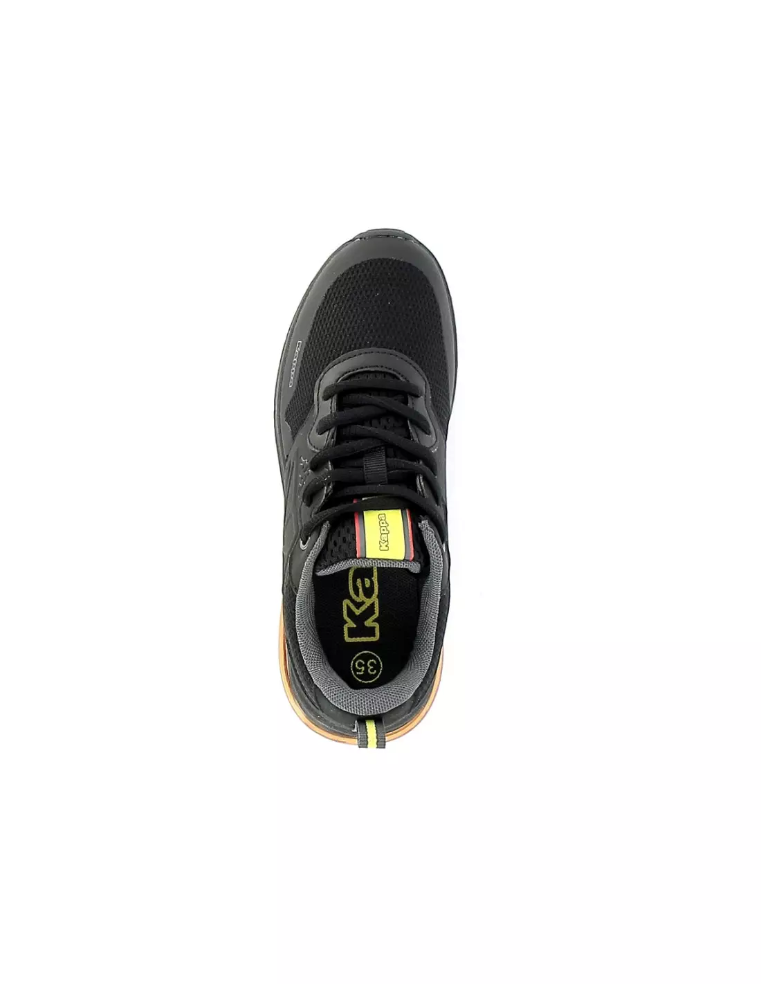 KAPPA SPLINTER LACE - Sneakers Blackyelloworange