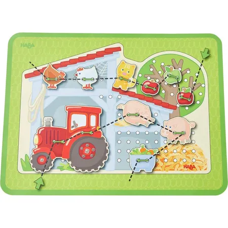 HABA 305289 Fädelspiel Bauernhof