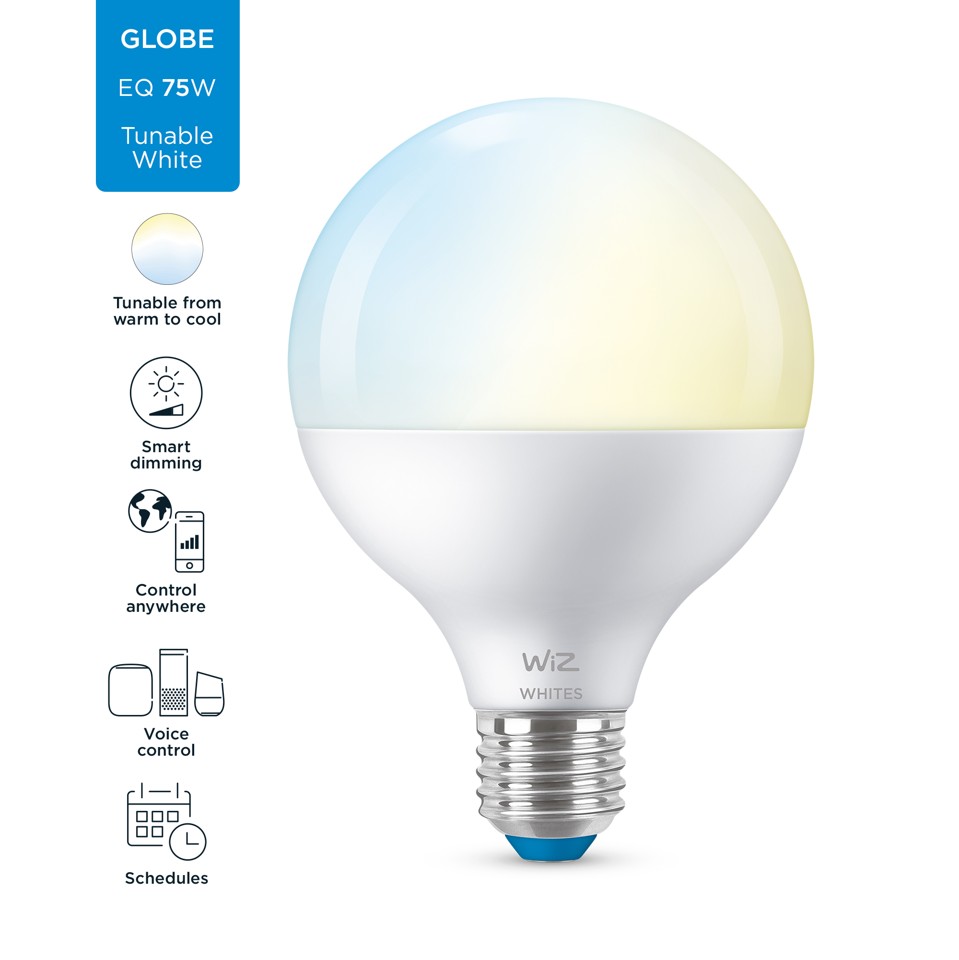WiZ - G95 Globe E27 Justerbar hvid