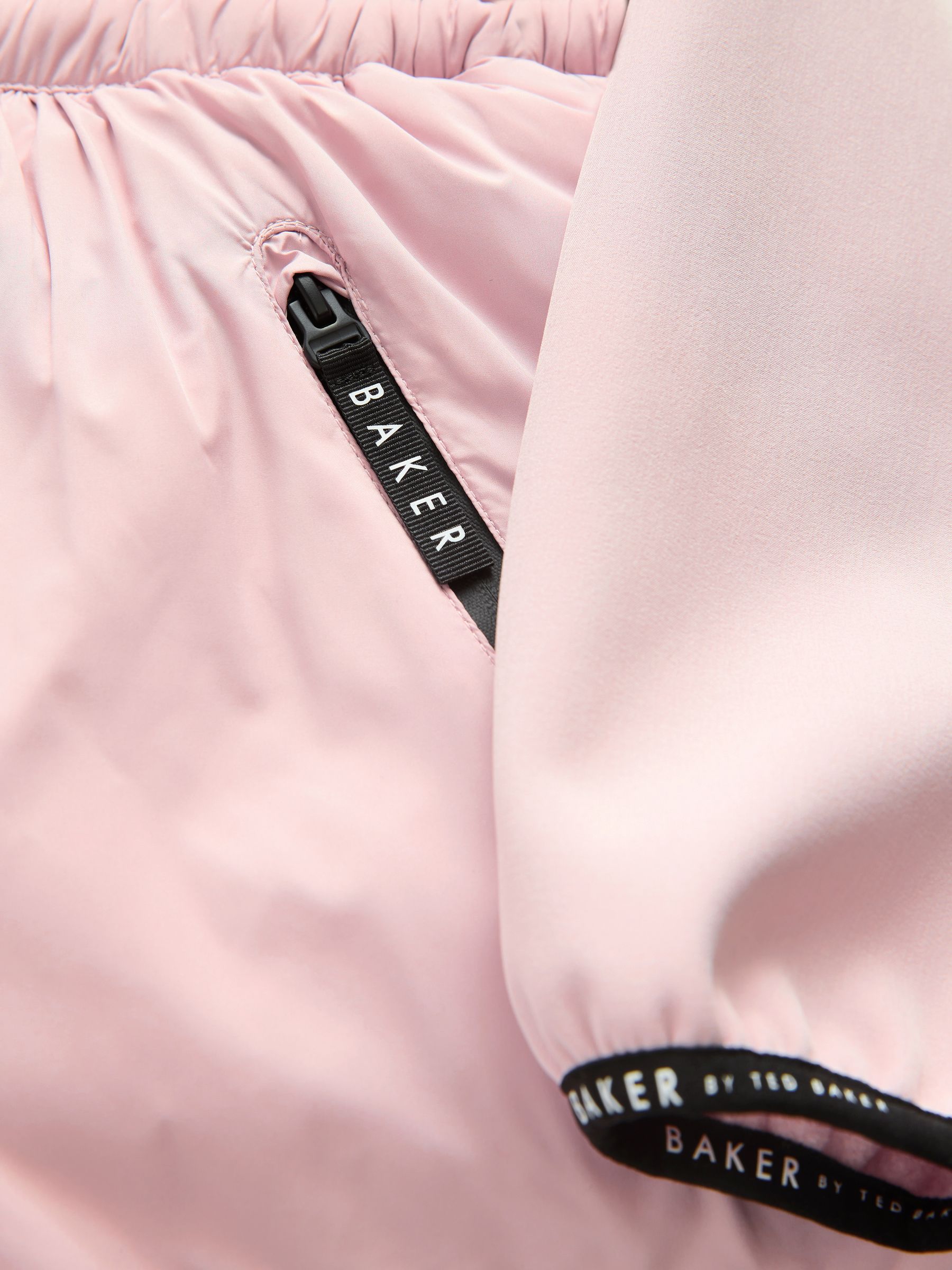Paars - Baker by Ted Baker - Lichtgewicht, gewatteerde en regenbestendige jas met peplum