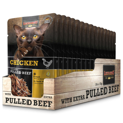 Leonardo Nassfutter Huhn & pulled Beef