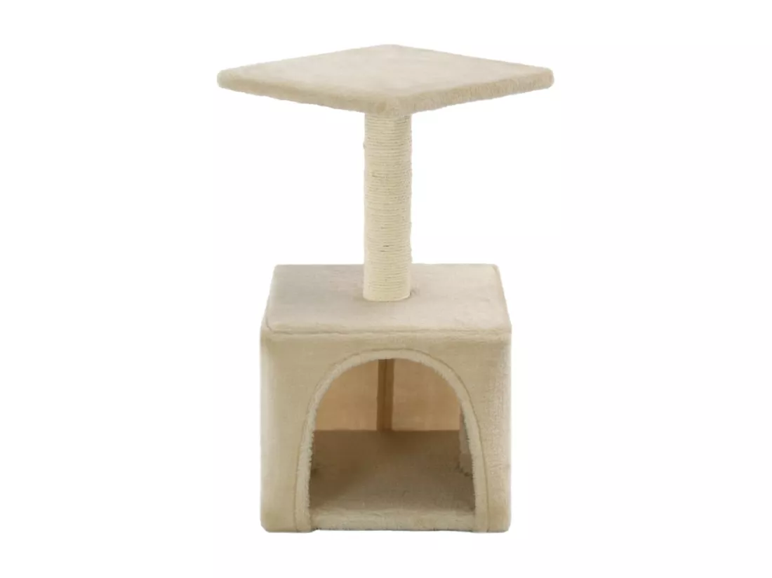 Arbre à chat avec griffoirs en sisal 55 cm Beige