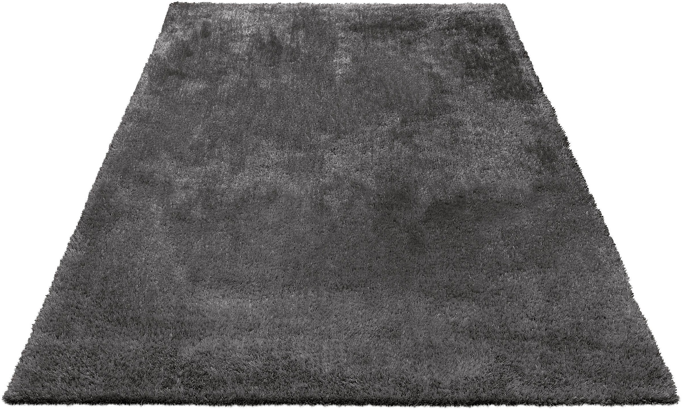 Bruno Banani Teppich »Dana Teppich, besonders weich und kuschelig, Kundenliebling« rechteckig 30 mm Höhe uni, Mikrofaser Teppiche, Wohnzimmer, Schlafzimmer, Esszimmer