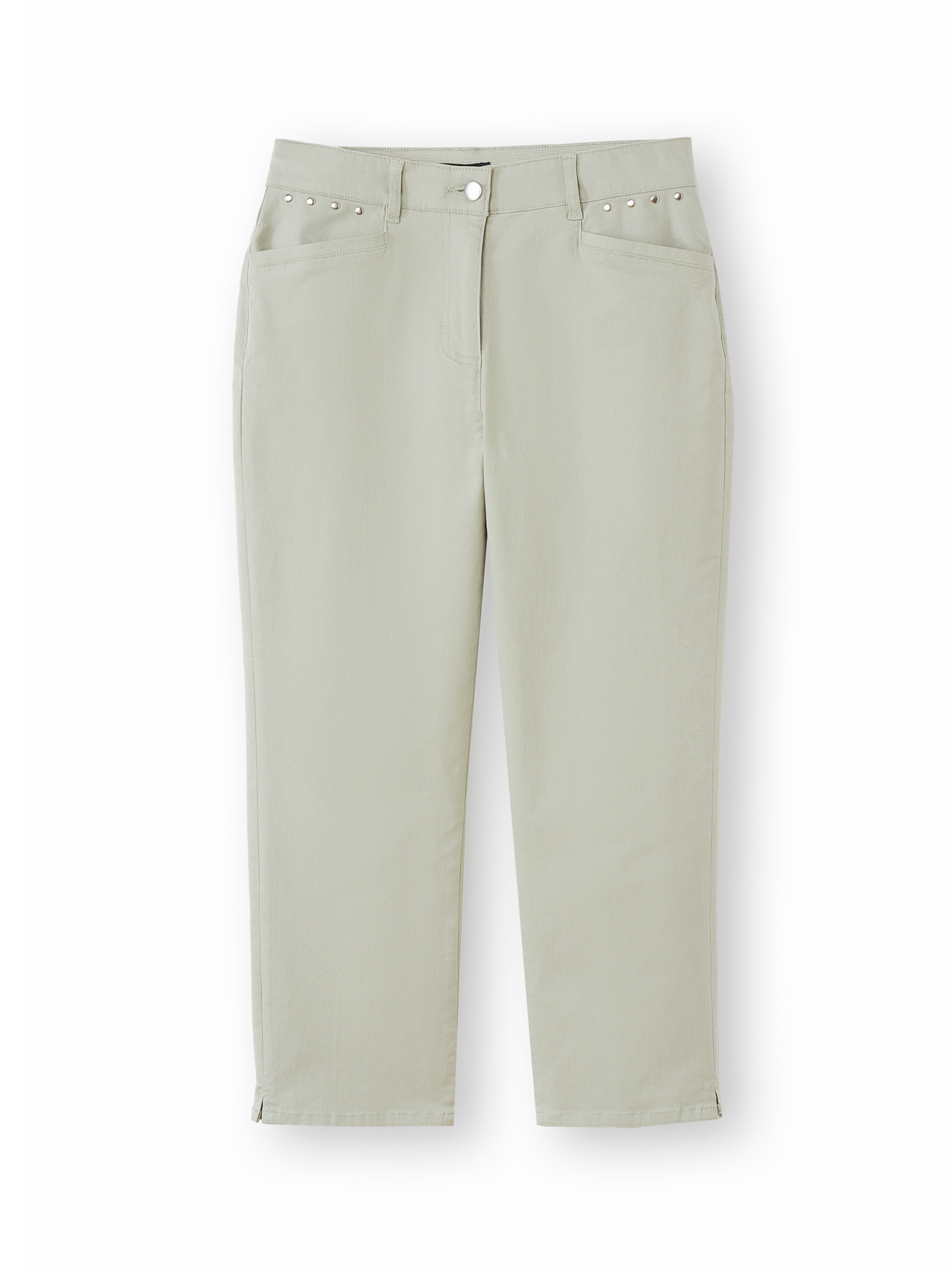 Pantalon corsaire en toile extensible