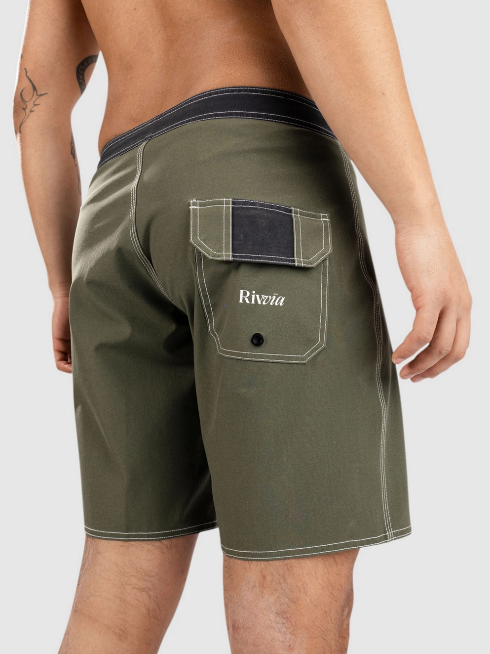 Rivvia Projects Logger 18' Boardshorts olive black