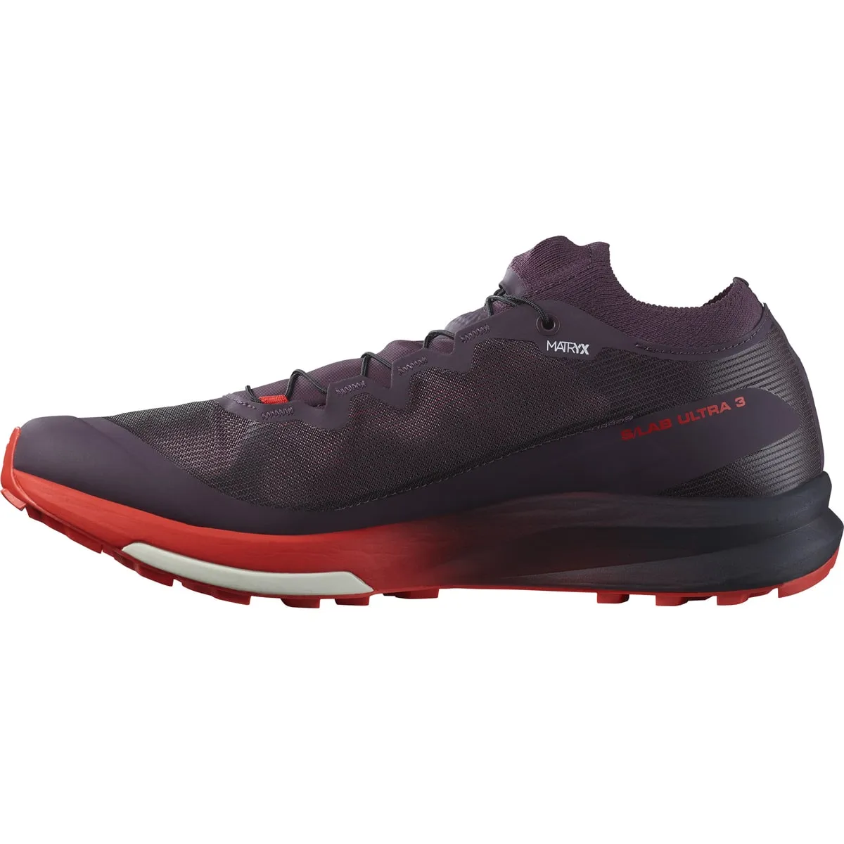 Salomon S/LAB ULTRA 3 V2 Plum Perfect/Fiery Red/White