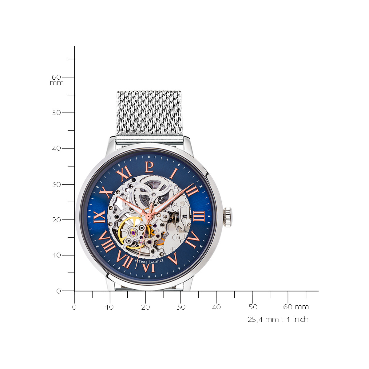 Montre Pierre Lannier homme automatique acier