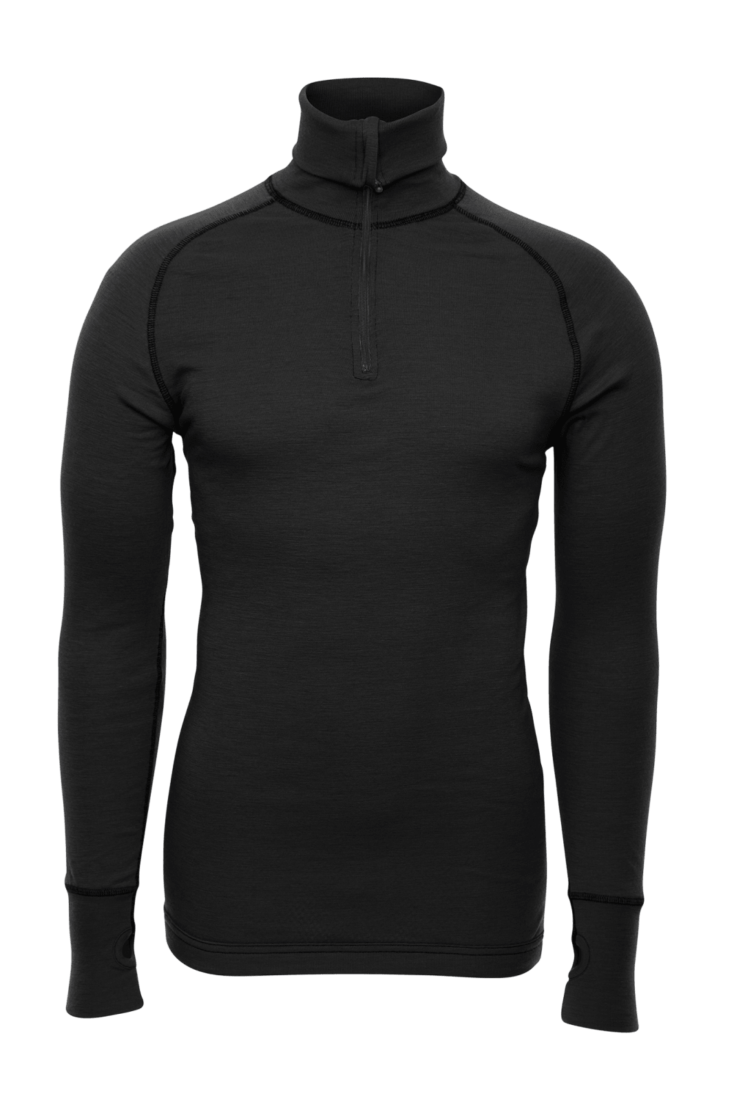 Brynje Zip Polo m/tommelfingergrep<br>Kombinert polo med netting og ull!