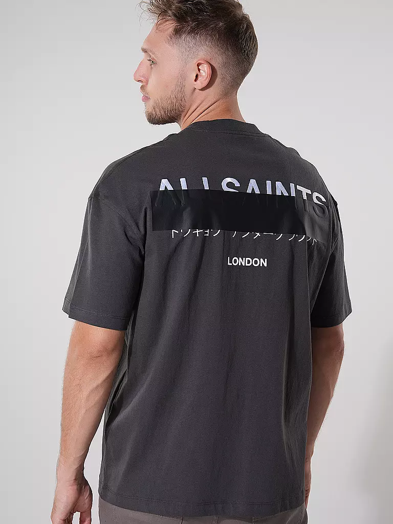 ALLSAINTS T-Shirt Oversized Fit REDACT schwarz