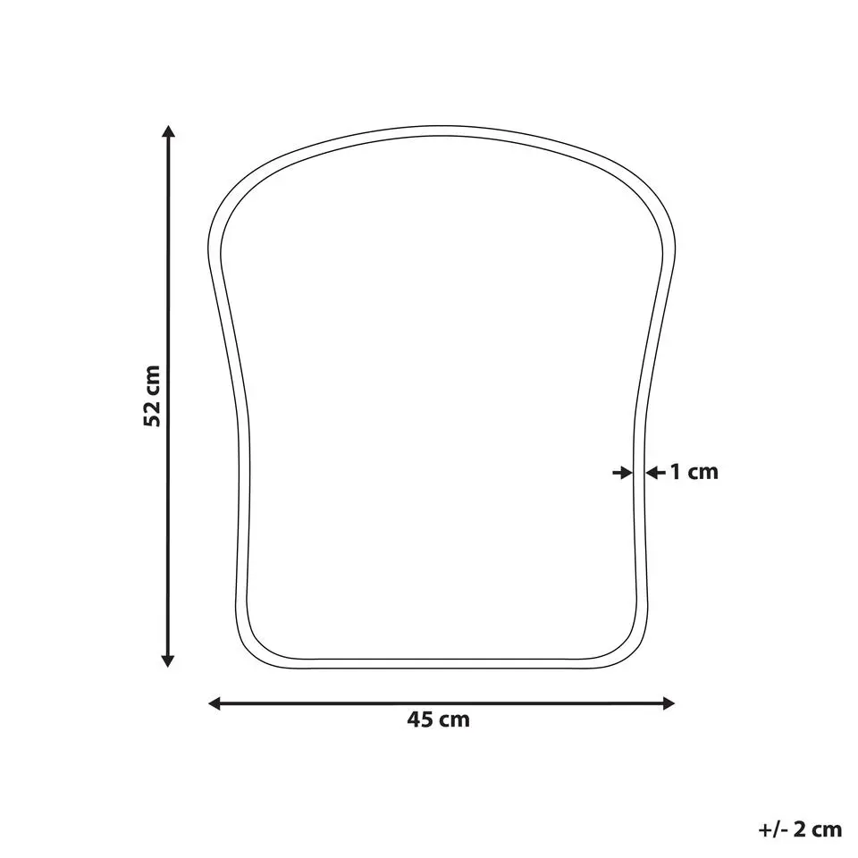NOTH - Wandspiegel - Goud - 45 x 52 cm - Metaal