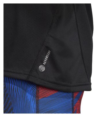 Maillot manches courtes adidas running Confident Run Noir