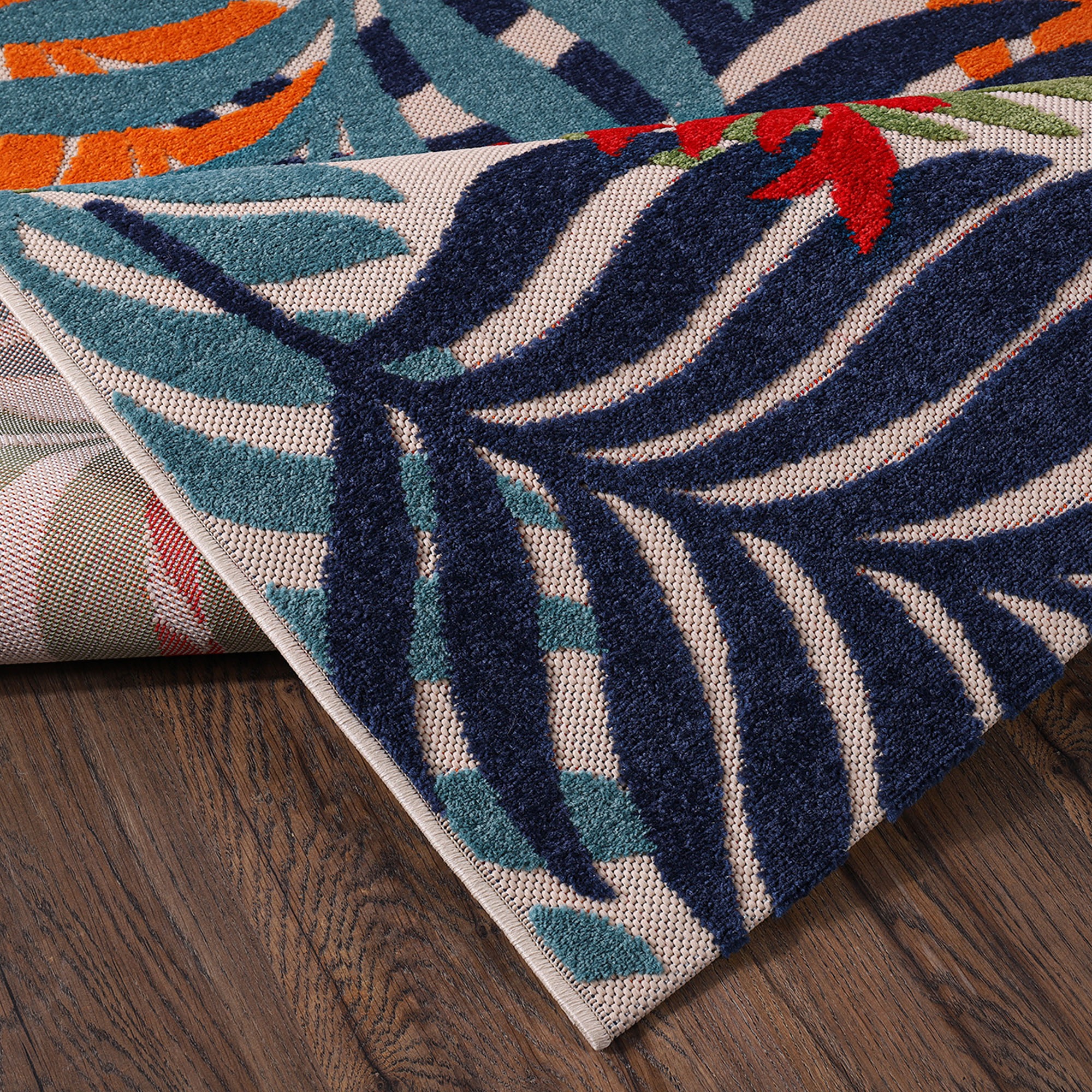 Sanat Teppich »Floral Outdoor« rechteckig 6 mm Höhe In- und Outdoor geeignet, florales Design, Balkon, Terasse