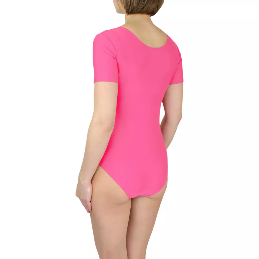 Aquarti Mädchen Gymnastikanzug Kurzarm magenta