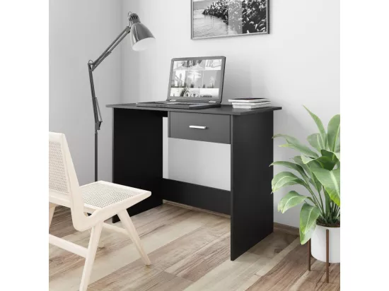 Bureau Noir 100x50x76 cm Bois d’ingénierie