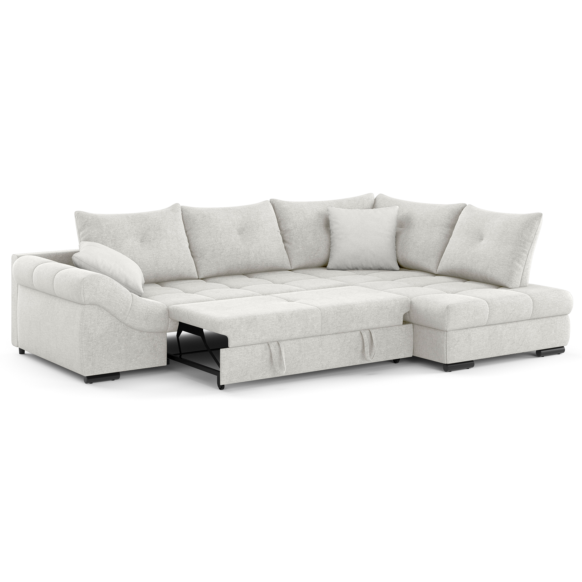 Ecksofa - natur - Liegefunktion