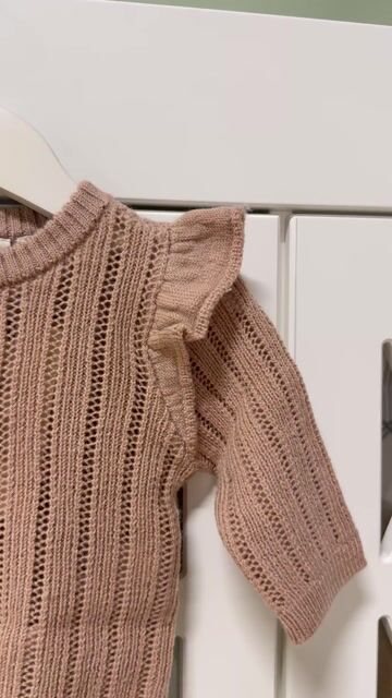 Cardigan i Ull Baby – Strikket