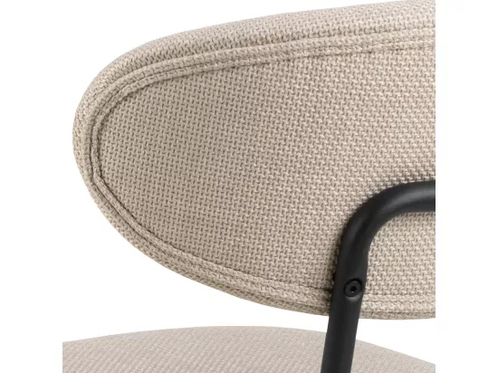 Denise chaise de salle à manger beige.