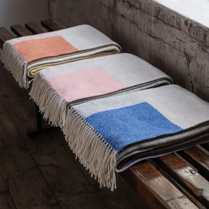 Mette Ditmer - Brick Decke 190 x 125 cm, hellgelb