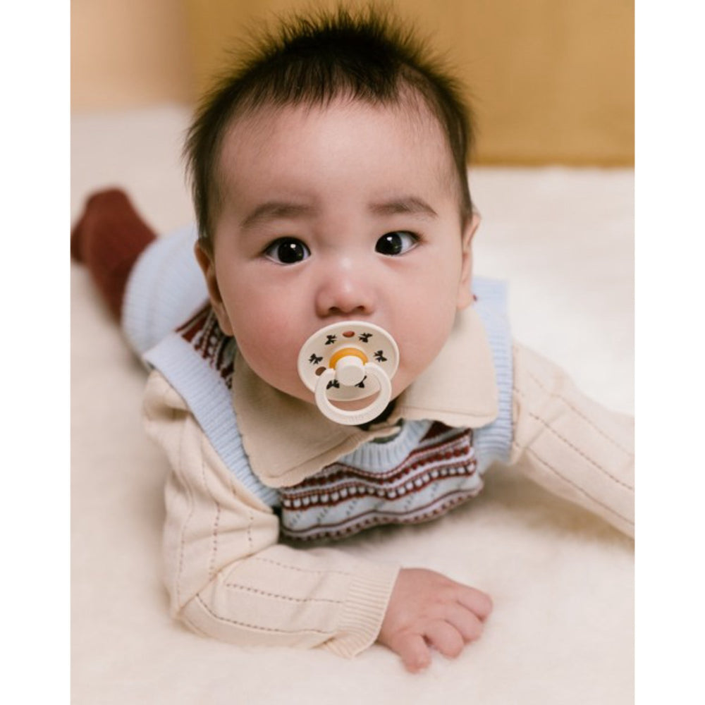 Køb Bibs Ivory/Plum Sut Colour Holiday Sløjfe 2-Pak Latex