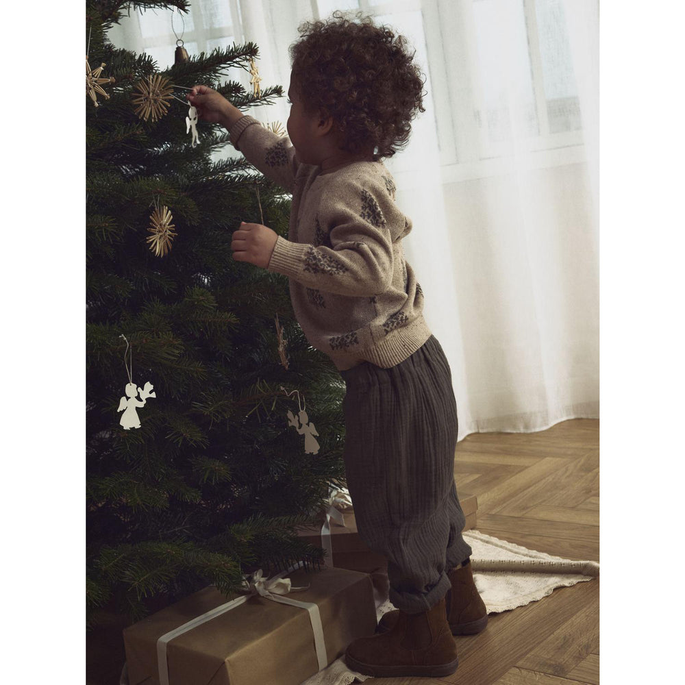 Køb Lil'Atelier Oxford Tan Nmngalto Bob Ls Strik Lil