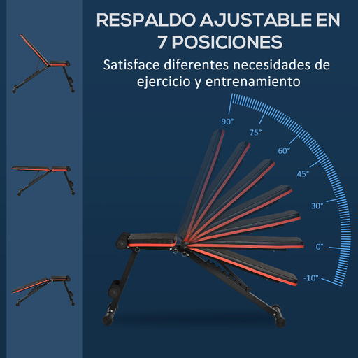 Banco abdominal ajustável Homcom A91-190